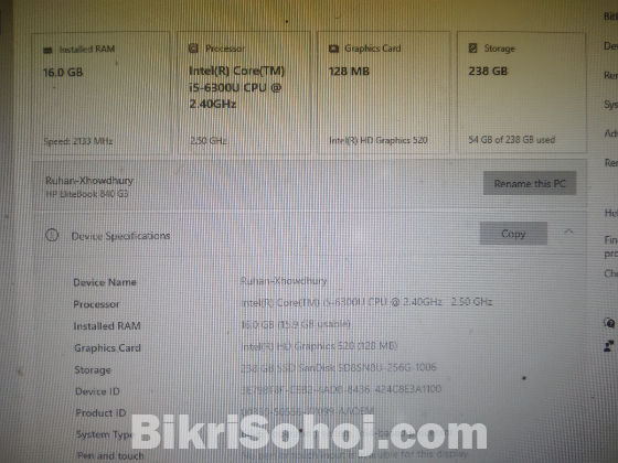 HP EliteBook 840 G3 Laptop For Sell